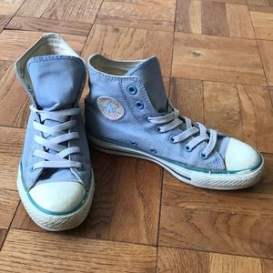 Vintage Light Blue Converse Chuck Taylor High Tops
